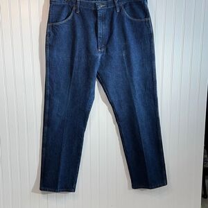 Rustler Jeans Mens Adult Size 40x30 Blue Denim Straight 100% Cotton Dark Wash
